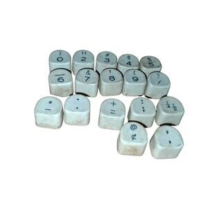 Vintage 1950's Royal Typewriter Model FPE Numbers & Punctuation Keys Part